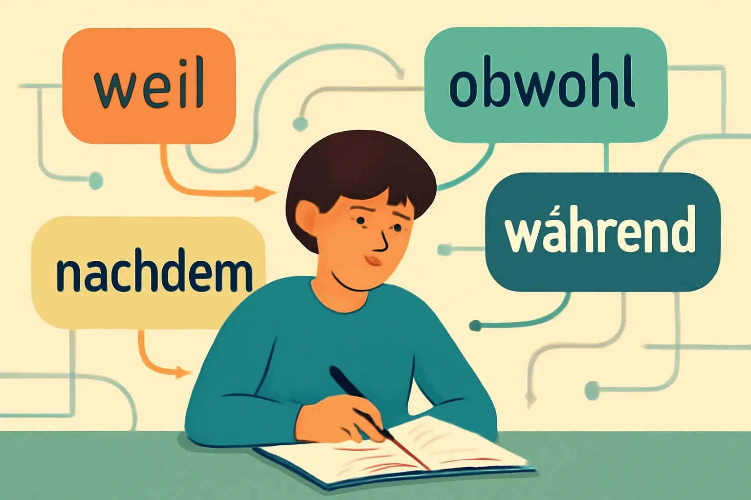 Câu phức tiếng Đức: cách nối ý tưởng để viết và nói tự nhiên như người bản xứ